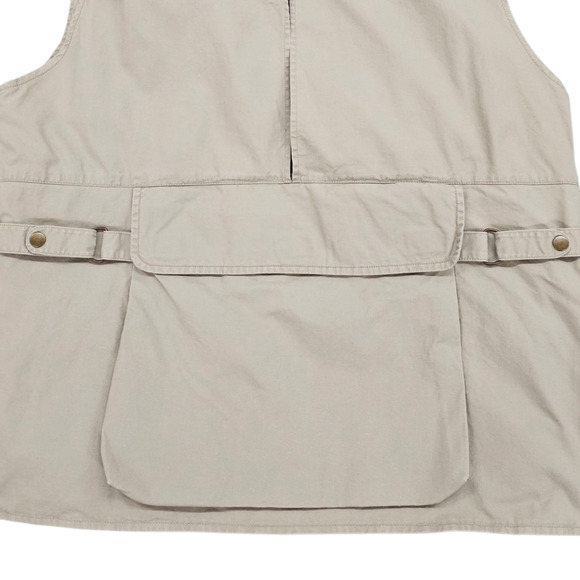 Vintage Woolrich John and Bros. Vest Mens Large Tan Fly Fishing Hunting Vented - Picture 7 of 16